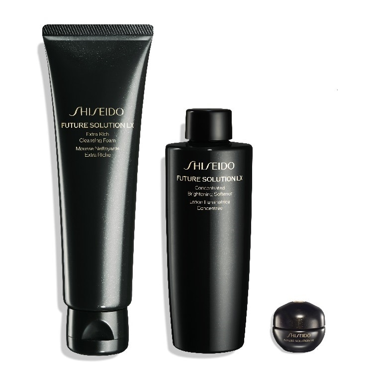 フューチャーソリューション LX ビューティー エボルビング システム体験キット(エクストラ リッチ クレンジングフォーム & コンセントレイテッド ブライトニングソフナー(レフィル))