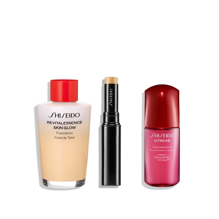 ベースメイクキット（エッセンス スキングロウ ファンデーション（レフィル）＆ シンクロスキン ラディアントリフティング コンシーラー）