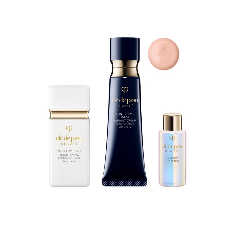 プレメイクアップ＆ファンデーションキット（ヴォワールルミヌ　＋　タンクレームエクラｎ）