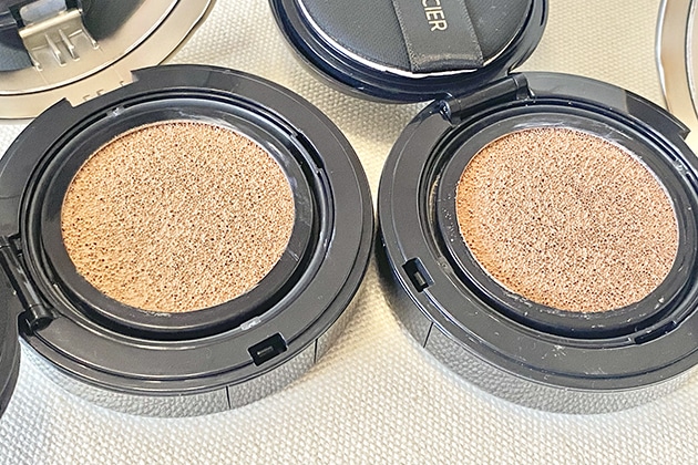 〈ローラ メルシエ〉フローレス ルミエール ラディアンス パーフェクティング クッション SPF50・PA++++(左から：1N0、1N1) 税込7,370円