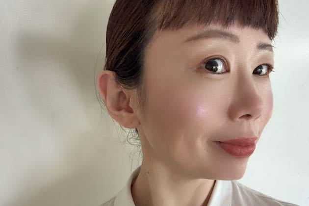 推し色で40代以上の大人全顔メイク提案