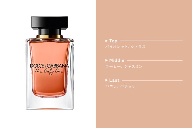 〈ドルチェ＆ガッバーナ〉ザ・ワン ザ・オンリーワン オードパルファム(50mL) 税込15,840円、同(100mL) 税込21,670円