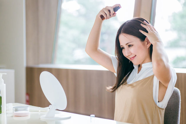 スタイリング剤を使ったヘアセット方法