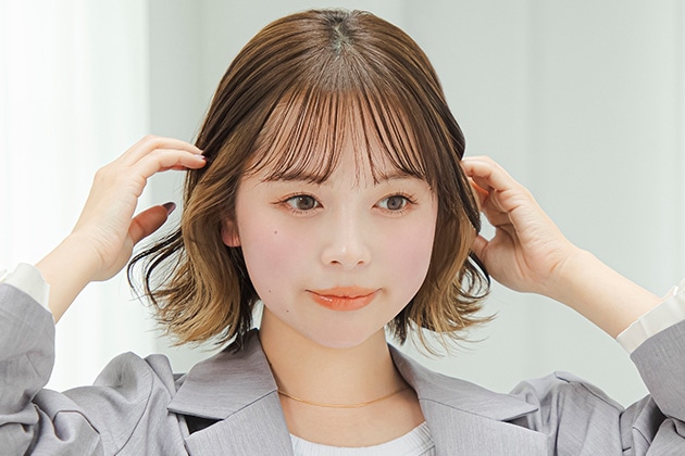 ⑤全体になじませます。