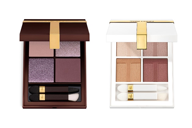 〈トム フォード ビューティ〉左から：アイカラー クォード プードル(新2色、既存3色) 各税込13,640円、同 ルミエール(新1色、既存4色) 各税込13,640円