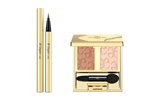 〈エレガンス〉左から：クリエイティブ リクイッド アイライナー(全6色、うち限定1色) 各税込4,400円、アルモニー アイズ(新2種) 各税込3,850円