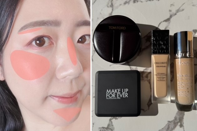 ツヤとセミマットのMIXで“あか抜け肌”に