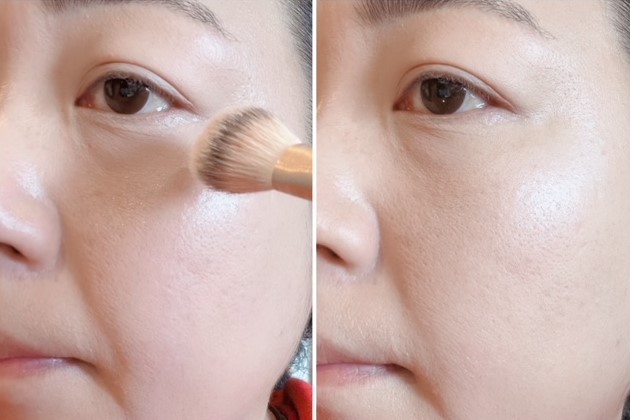 ※ブラシはライター私物です