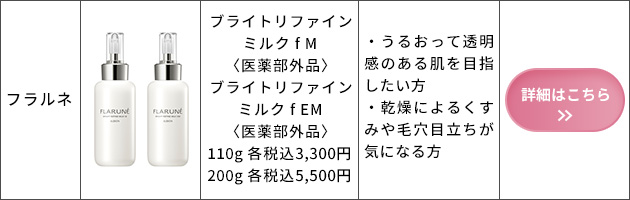 ブライトリファイン ミルク f M／ブライトリファイン ミルク f EM