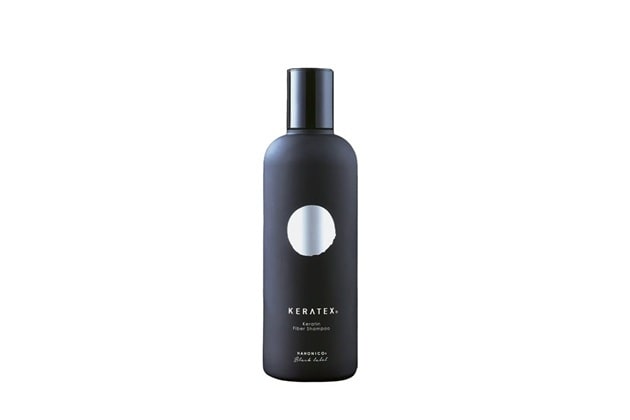 〈ハホニコ〉ケラテックス ファイバーシャンプー(300mL)税込3,850円、レフィル(500mL)税込5,280円、レフィル(1000mL)税込9,020円