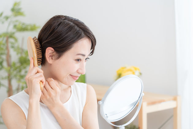 ヘアブラシを使うタイミング