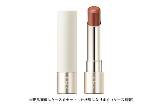 〈RMK〉デューイーメルト リップカラー(レフィル) (03 シャイ ハート) 税込3,080円、リップカラーケース 税込1,100円