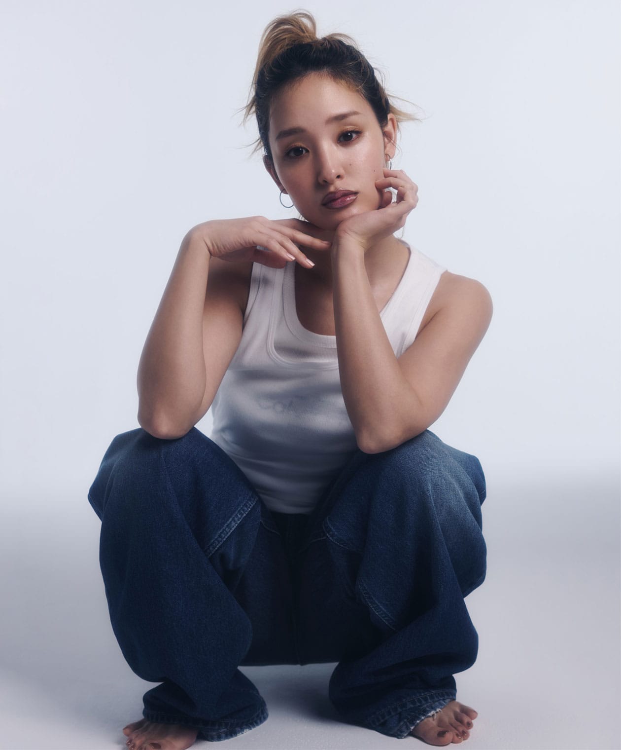 リップライナーとグロスが生む90年代ムード