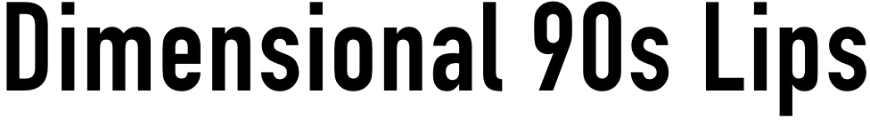 Dimensional 90s Lips