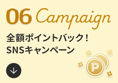 06 Campaign 全額ポイントバック！SNSキャンペーン