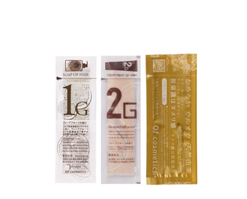 オブ・コスメティックス ソープオブヘア・1-G(10mL)、トリートメントオブヘア・2-G(10g)、ソープオブボディ・01-HS(15mL)